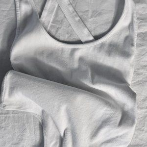 Free People Intimately, White Ribbed Fabric Bodysuit, Size: XS, NWOT/NEW